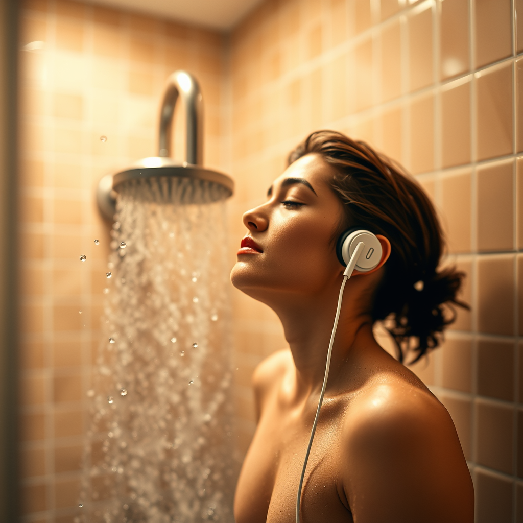 The Risks of Wearing Standard Earbuds in the Shower - can i wear earbuds in the shower