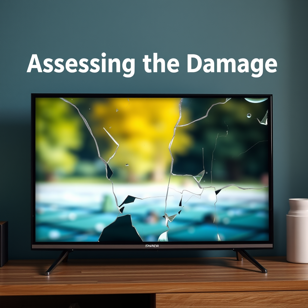 Assessing the Damage - can you fix a tv screen that was hit
