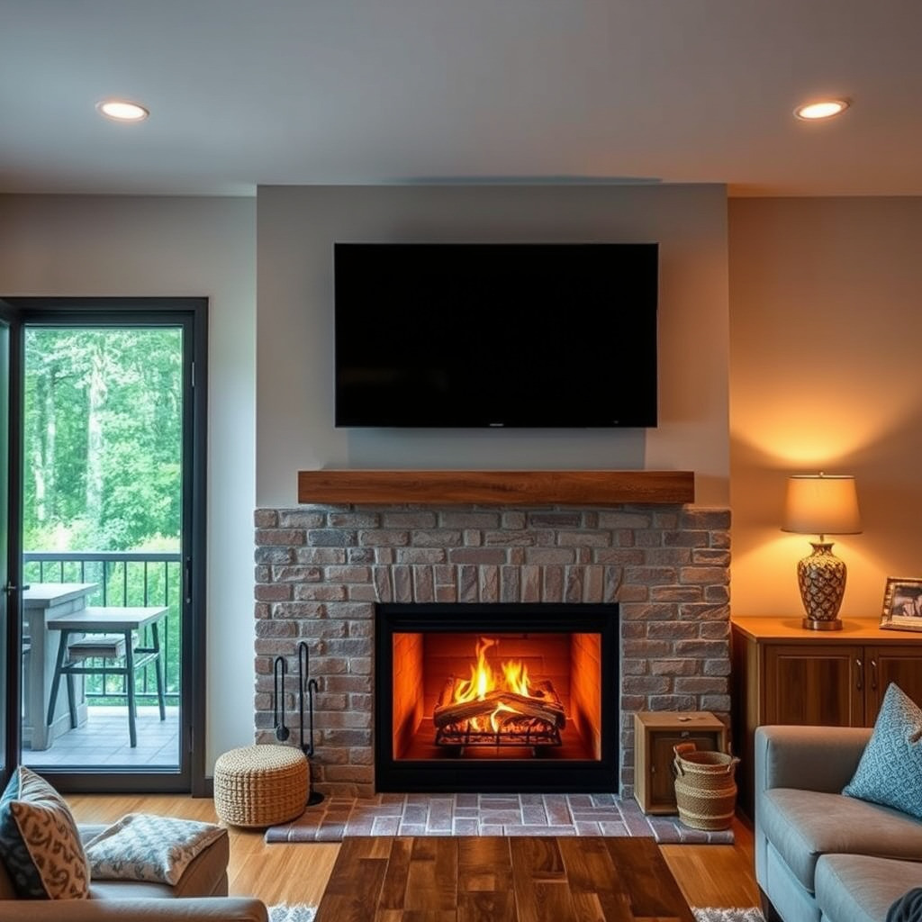 Safety Considerations - can you mount a tv above a wood fireplace