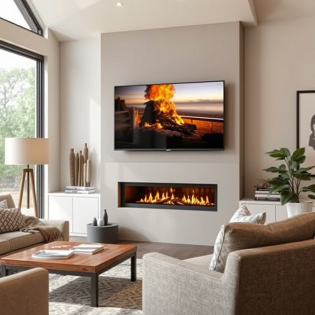 Safety Considerations - can you put a tv above gas fireplace