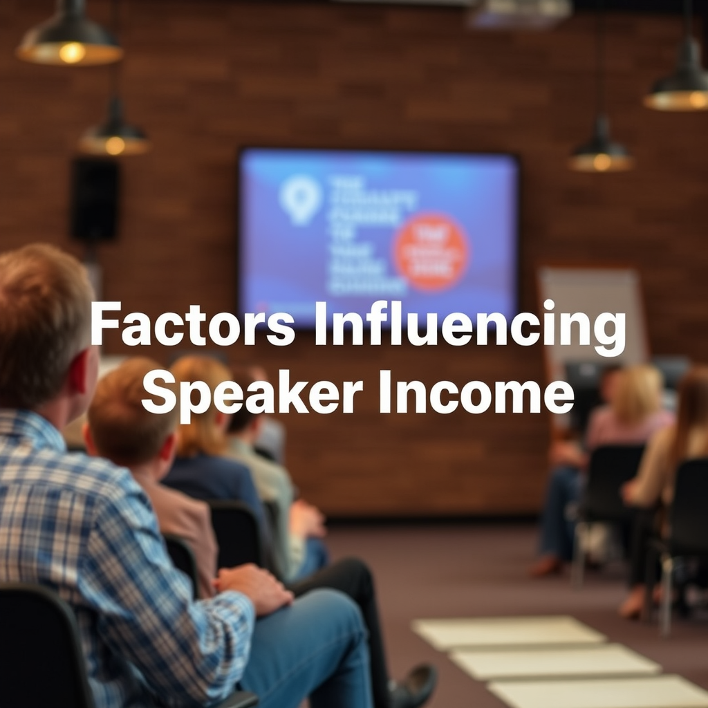 Factors Influencing Speaker Income - how much do motivational speakers make