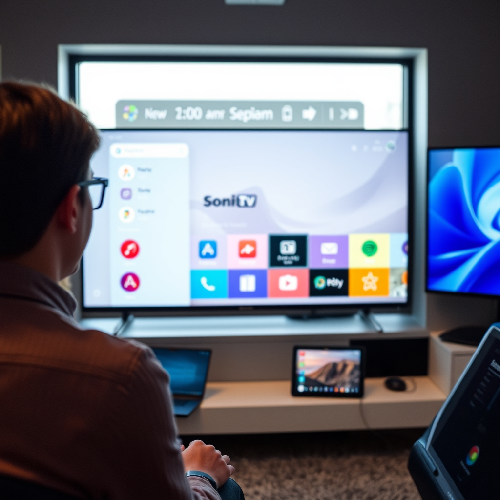 Accessing the Home Screen - how to add apps on a sony smart tv