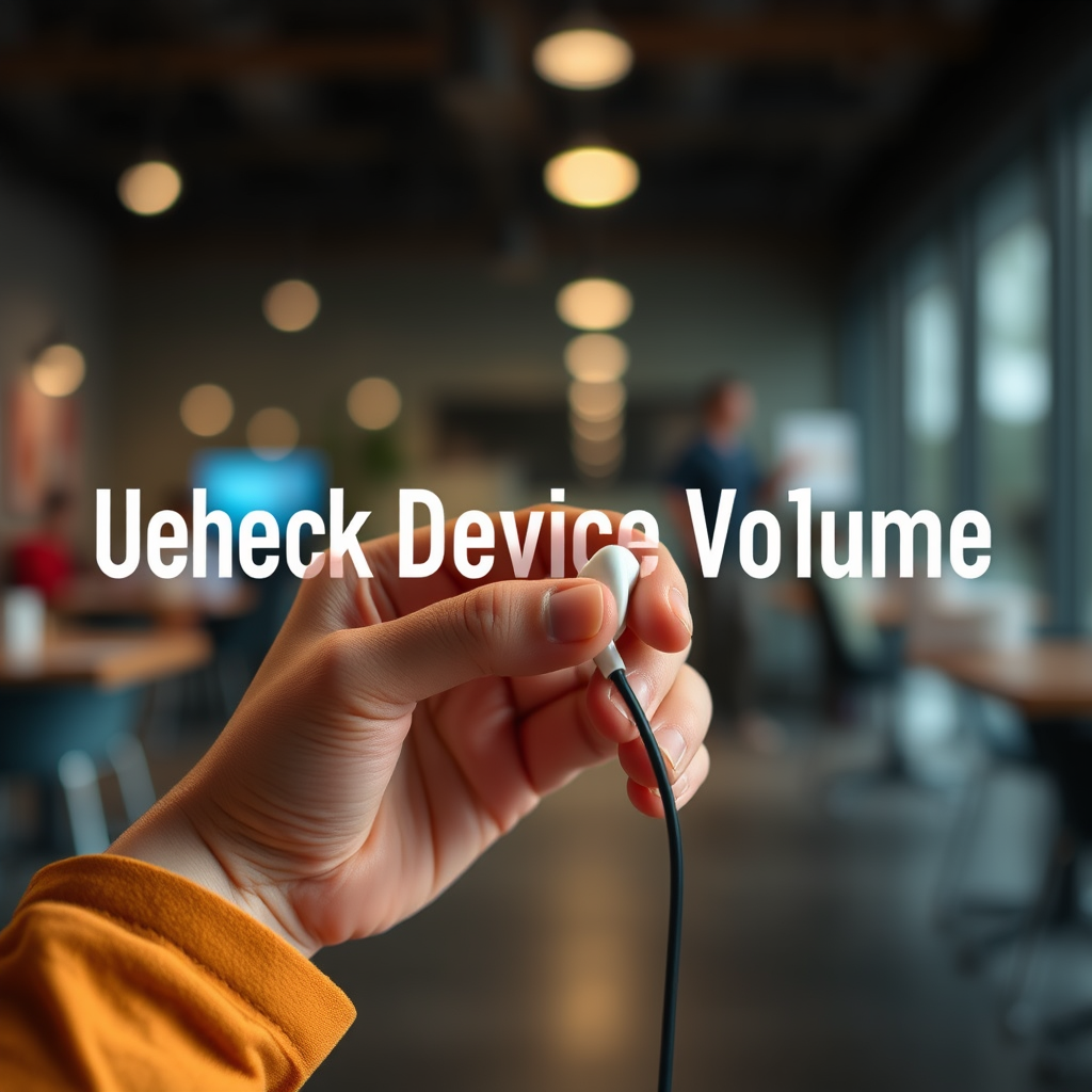 Check Device Volume Settings - how to increase volume on earbuds