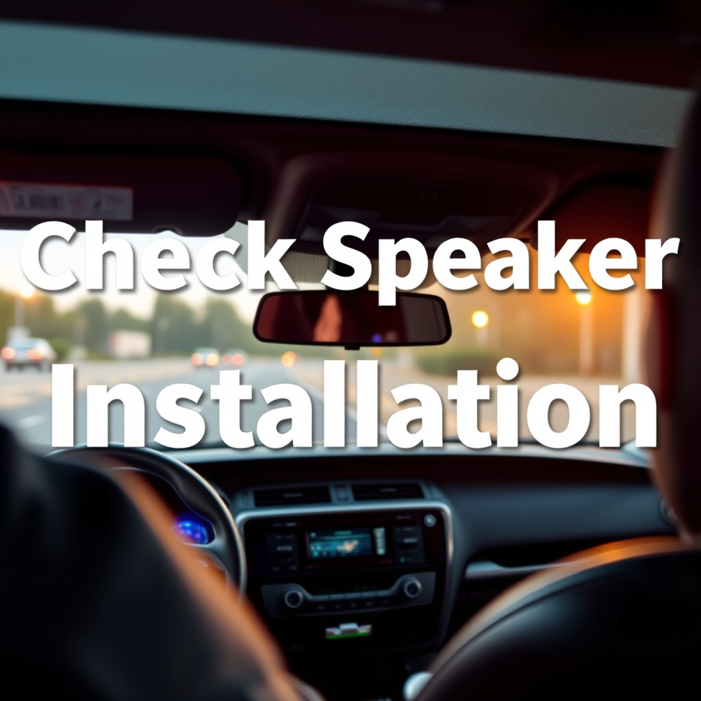Check Speaker Installation - how to make your car speakers louder