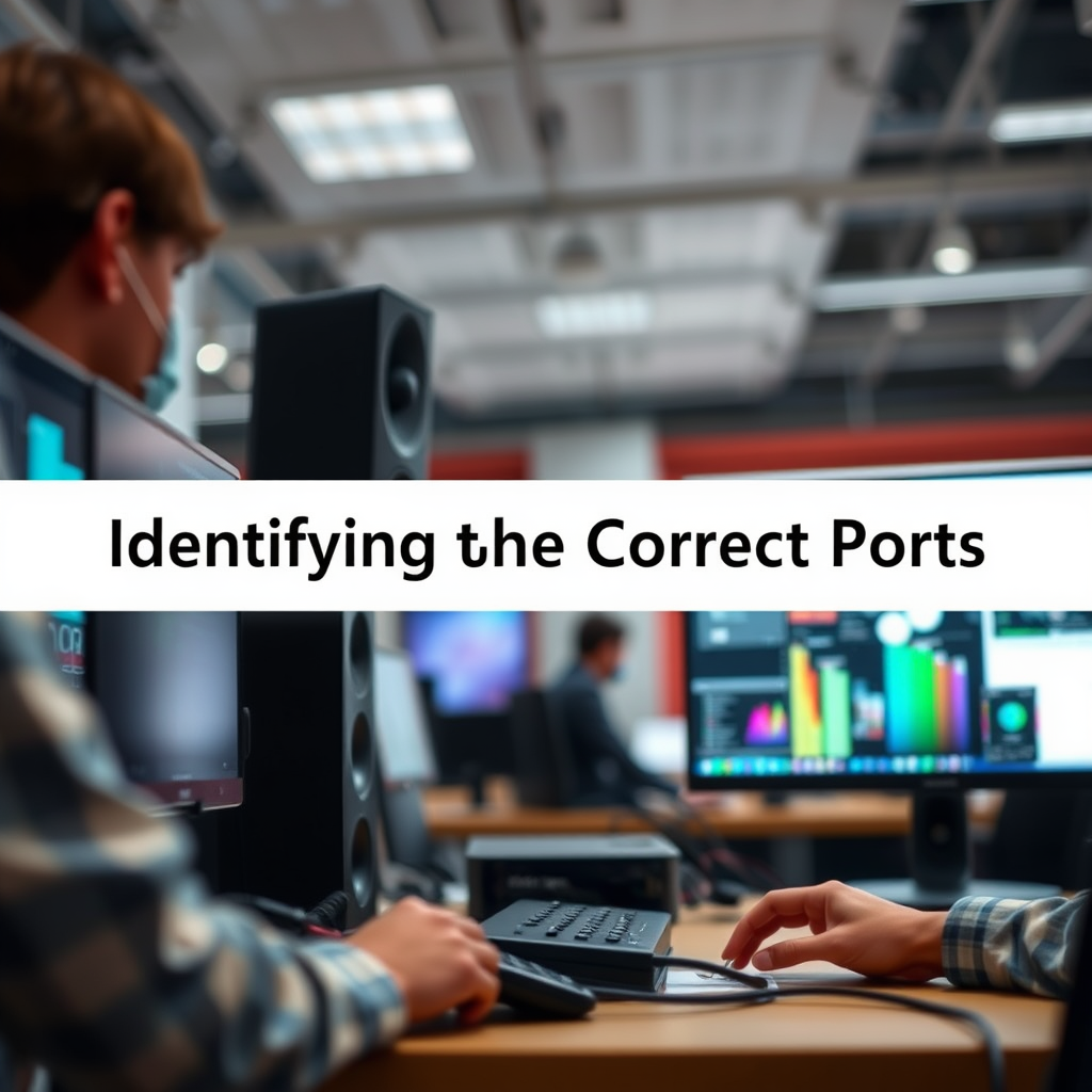 Identifying the Correct Ports - how to plug speakers into computer