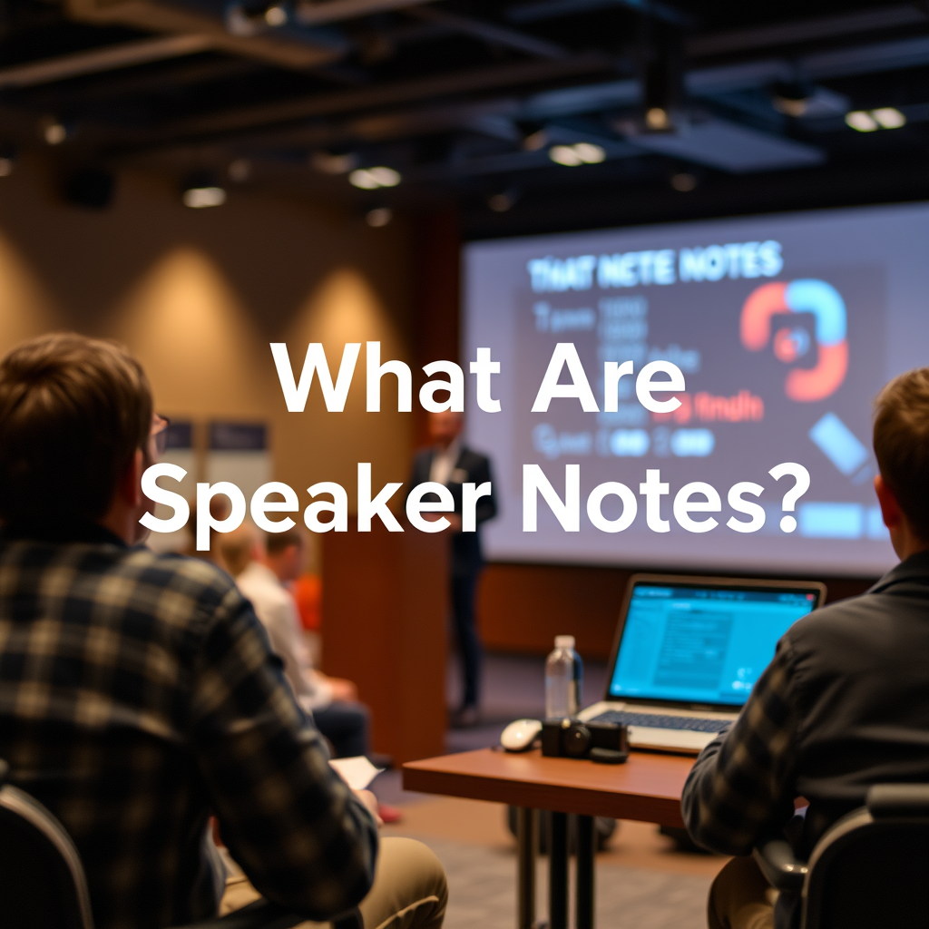 What Are Speaker Notes? - what are speakers notes