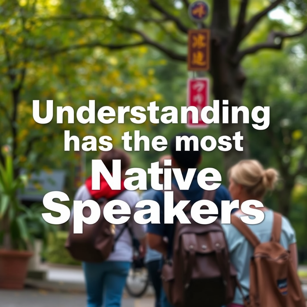 Understanding Native Speakers - which language has the most native speakers