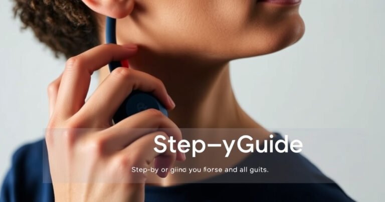 A close-up of a person’s hands effortlessly putting on sleek, stylish Beats earphones, vibrant colors contrasting against a minimalist background. Soft lighting highlights the earphones' glossy finish, while a subtle motion blur suggests movement, creating a dynamic feel. A visual step-by-step guide is faintly superimposed, emphasizing clarity and ease of use for the reader.