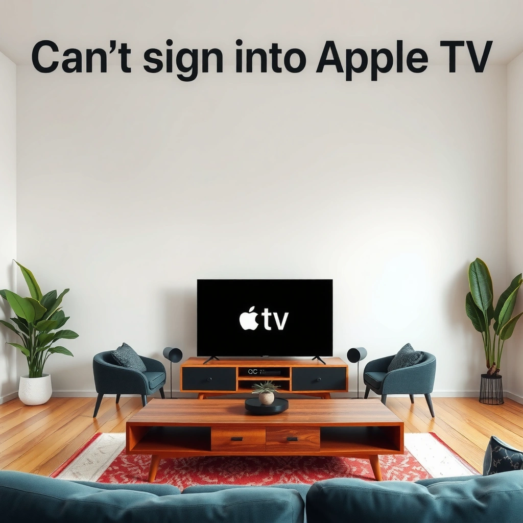 Apple ID - can't sign into apple tv