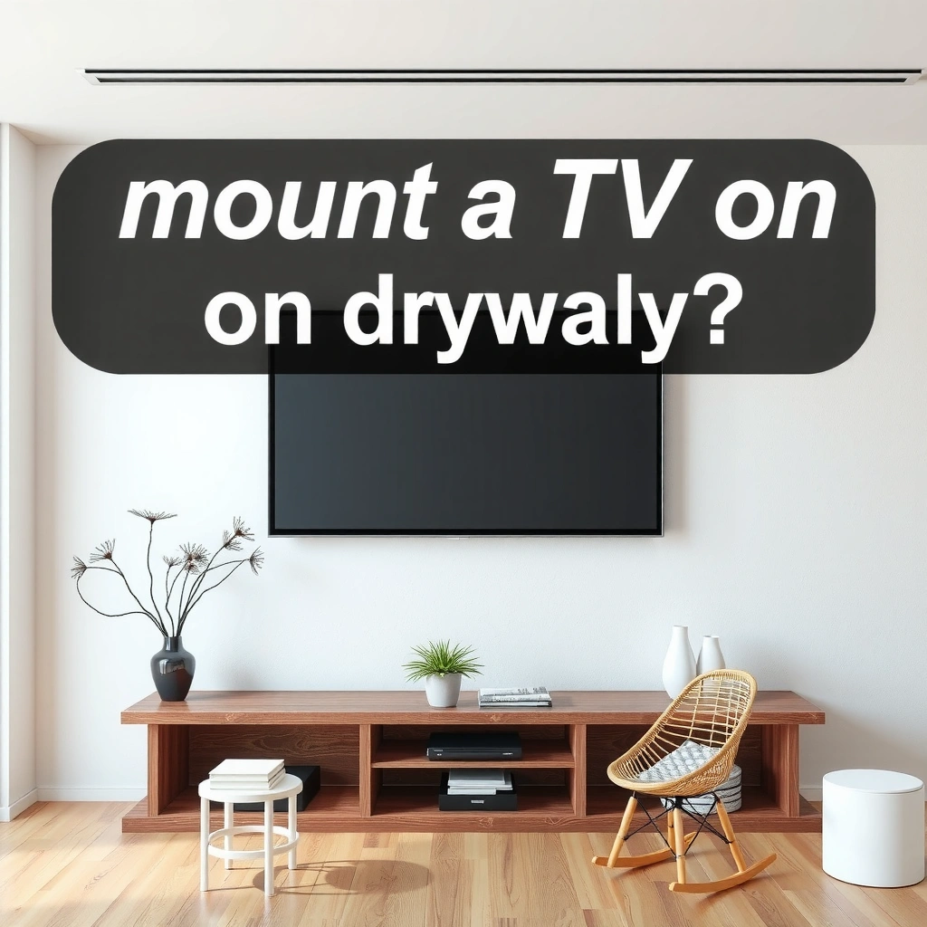 Drywall - can i mount a tv on drywall