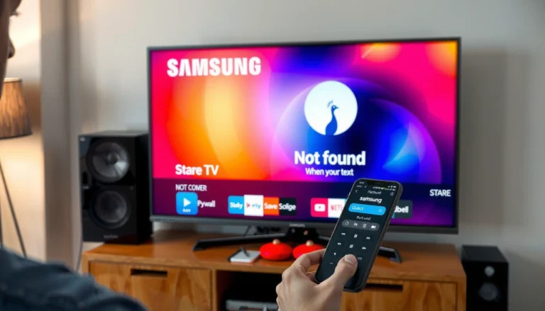 Can’t Find Peacock on Samsung TV? Try These Fixes Fast