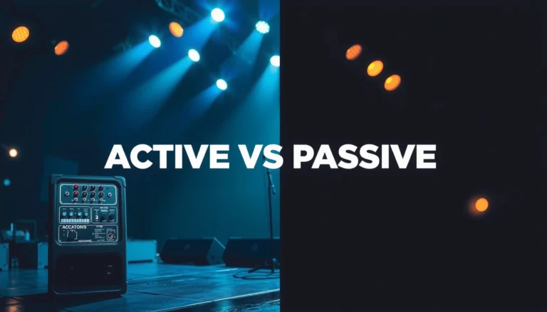 Active vs Passive Speakers in Live Sound: Key Differences Explained