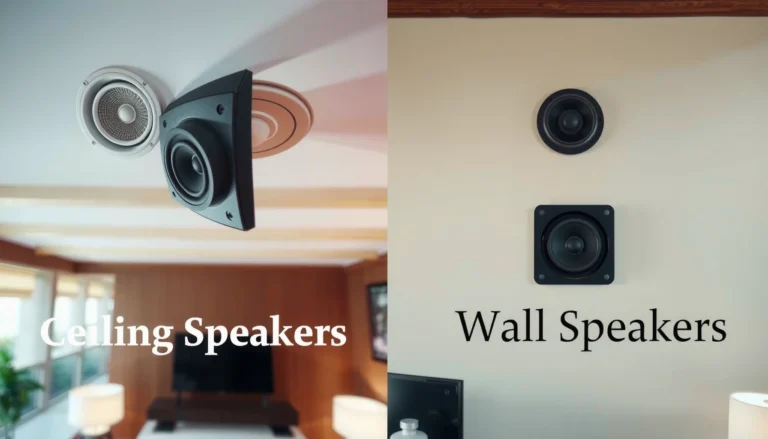Ceiling Speakers vs Wall Speakers: Which Sounds Better?
