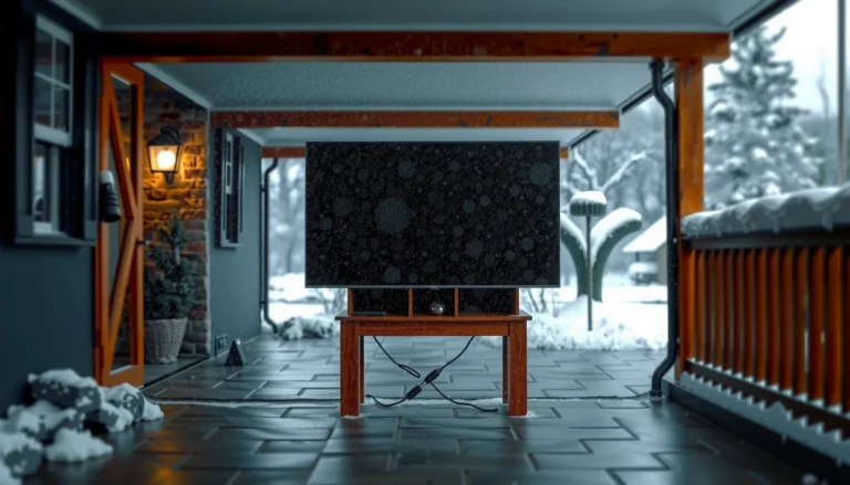 Can You Leave a TV Outside in Winter? Safety Tips