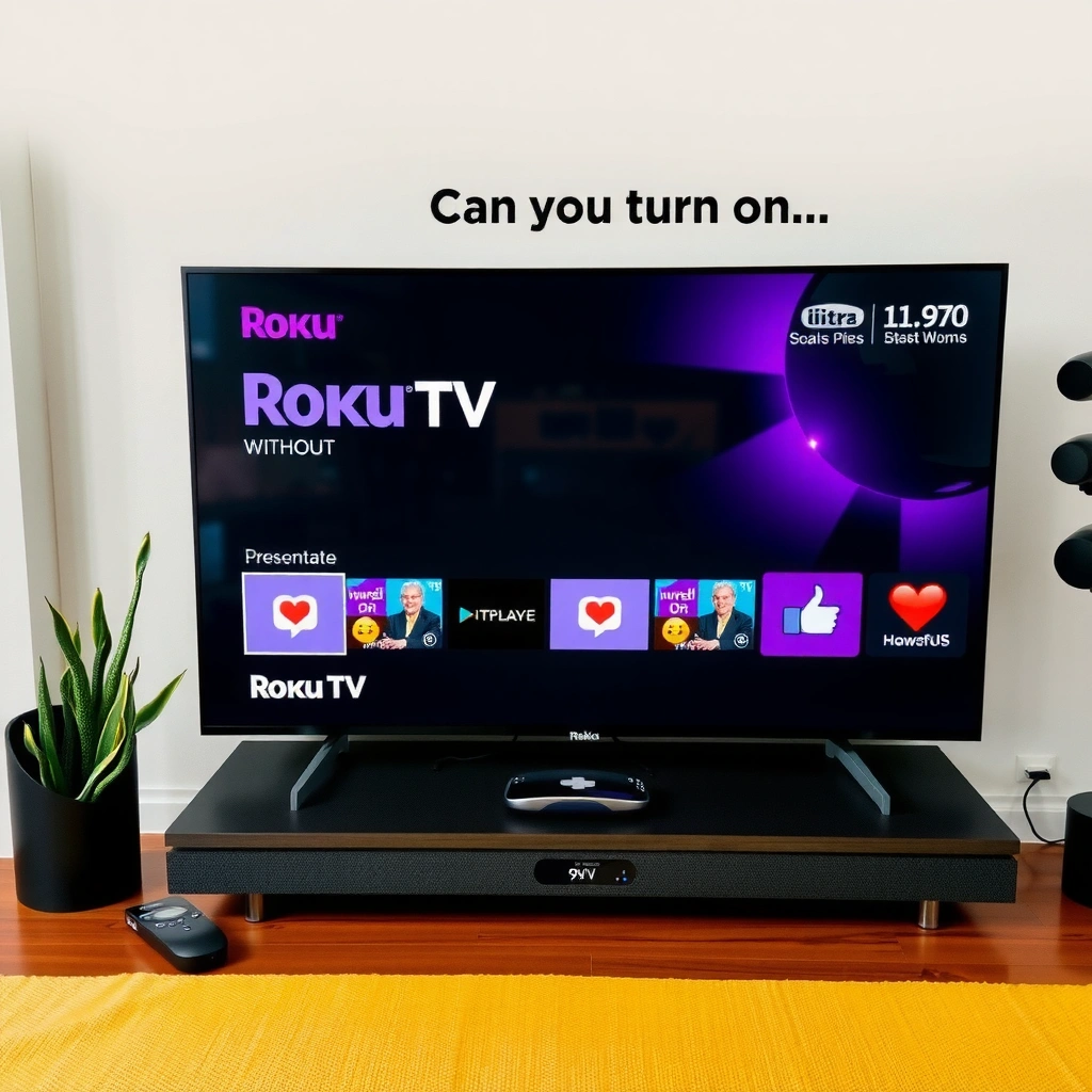 Physical Power Button - can you turn on a roku tv without the remote