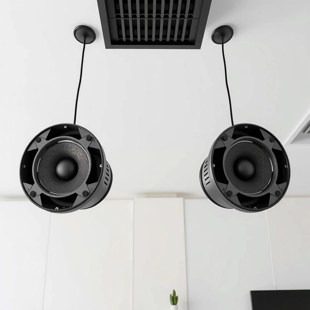 Speaker Placement - how to hang speakers from ceiling