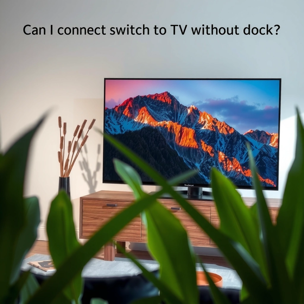 Switch Model - can i connect switch to tv without dock