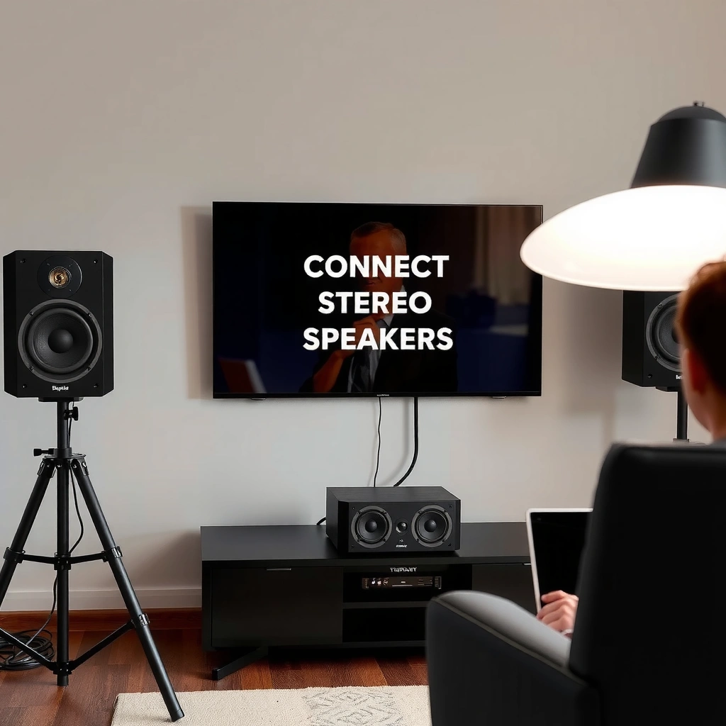 TV Audio Outputs - how to connect stereo speakers to tv