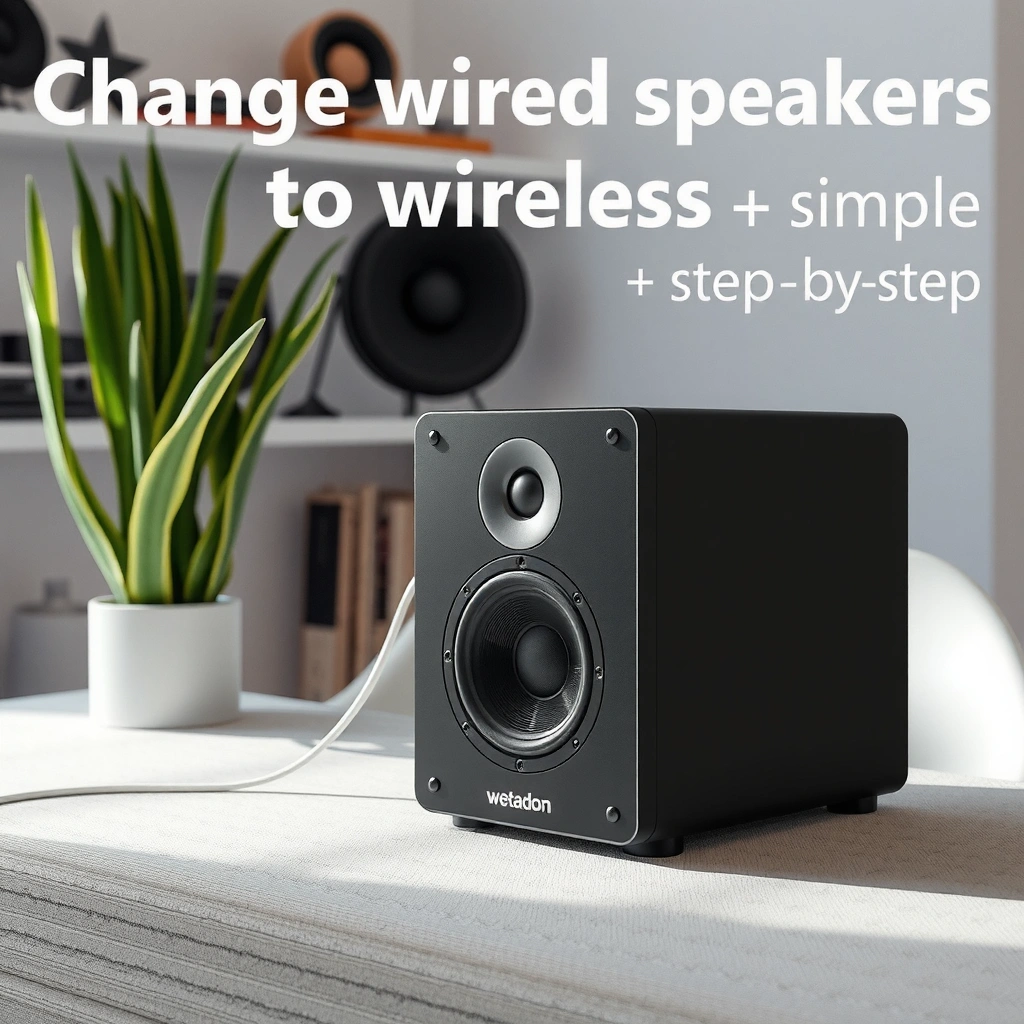 Wireless Option - how to change wired speakers to wireless