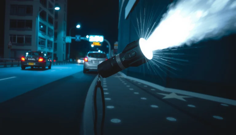 Visual representation of brightness at 21000 lumens, showcasing its intensity and effects.