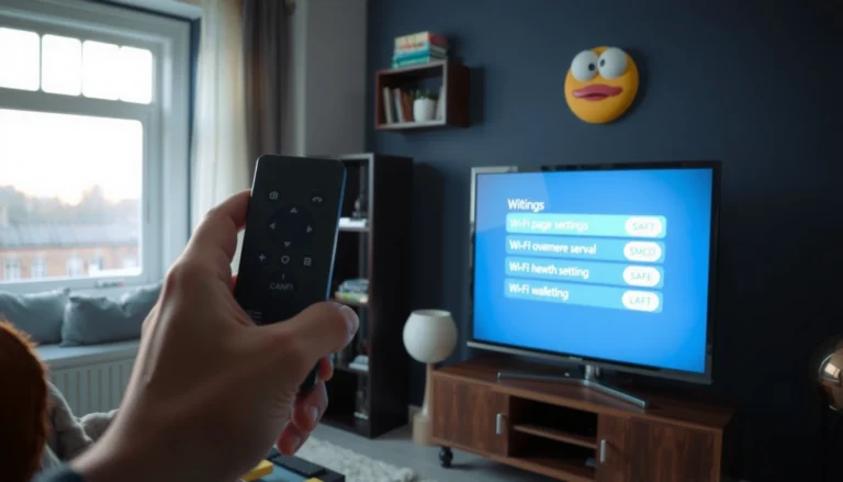 Step-by-step guide to accessing the internet on a Smart TV, featuring a user interface example.