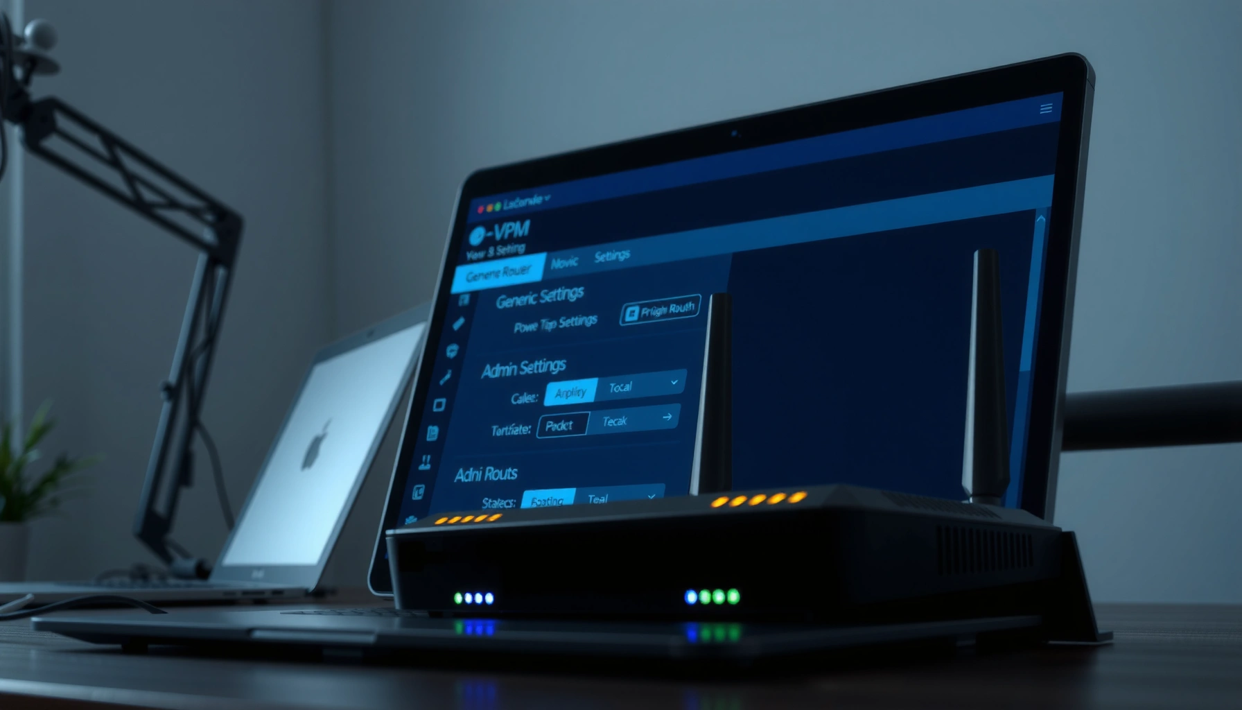 A user accessing router settings on a computer screen, illustrating how to enter router settings.