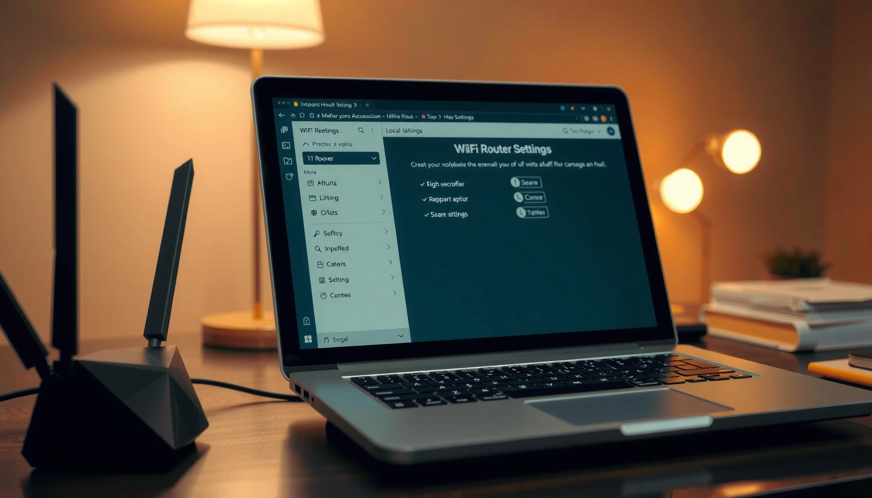 Step-by-step guide on how to access router settings for network configuration.