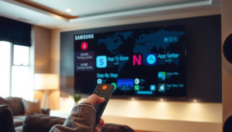 Step-by-step guide on how to add apps on a Samsung Smart TV.