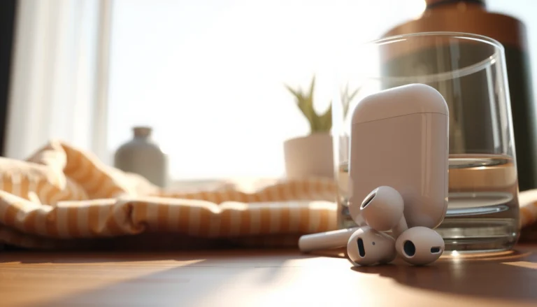 Apple earbuds with pros and cons highlighted for buyers considering their purchase.