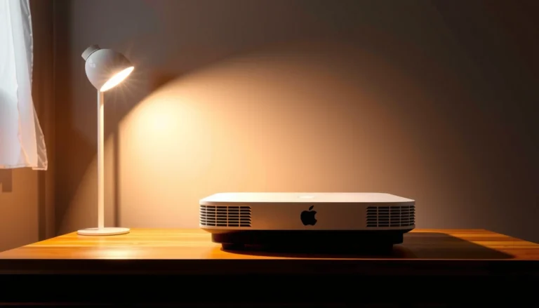 An overview of whether Apple has a projector, featuring the article title and relevant imagery.