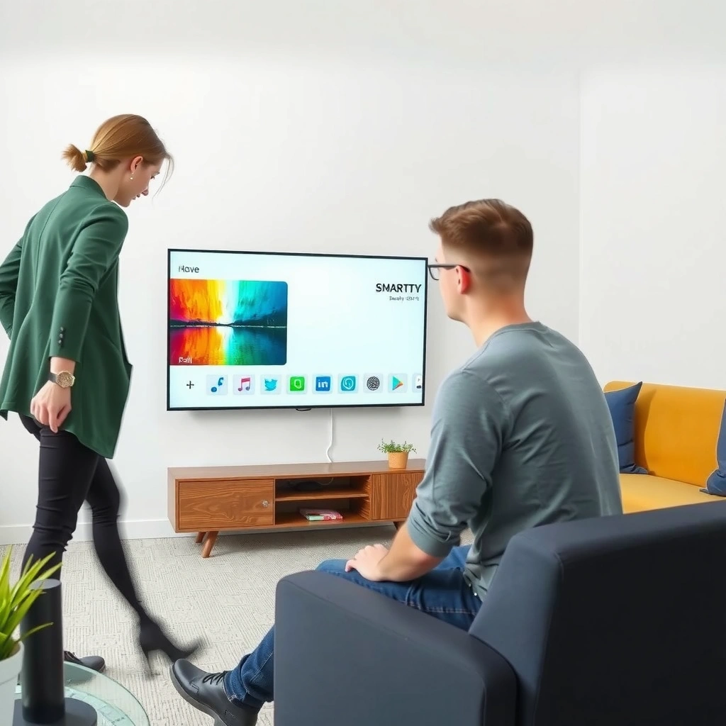An image showing a smart TV interface before performing a factory reset.