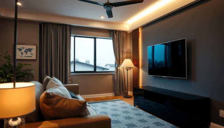 A guide to choosing the best TV size for viewing from 10 feet away, featuring various screen size options.