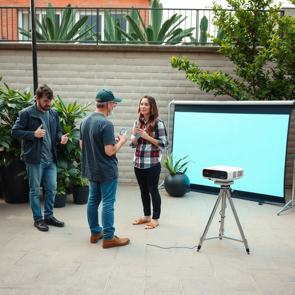 Bright Projector - how to use a projector outside during the day