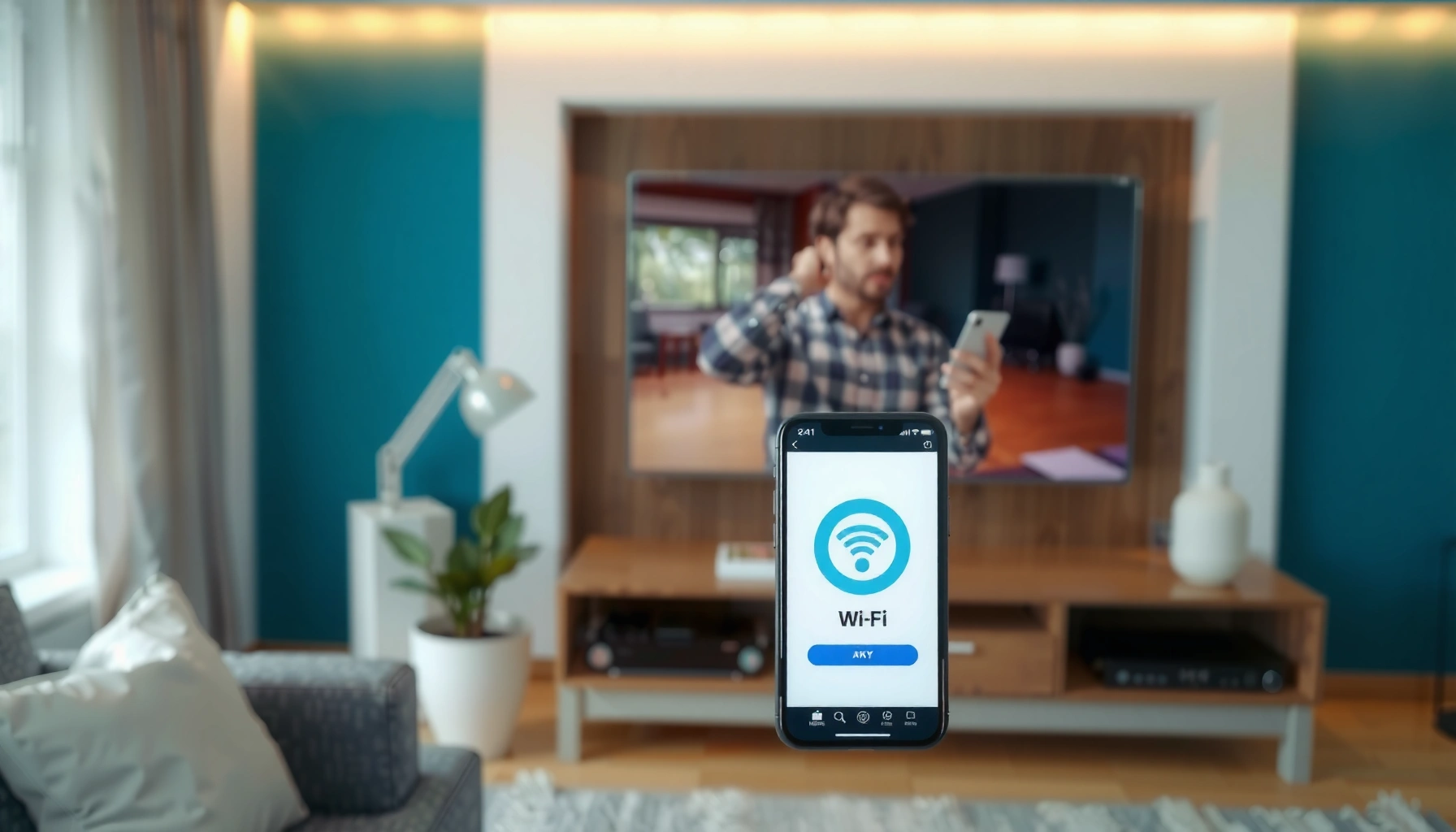 Step-by-step guide on how to cast iPhone screen to Smart TV for easy viewing.