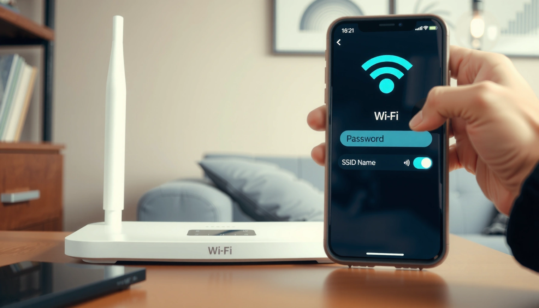 Step-by-step guide on changing your WiFi name and password for better security.