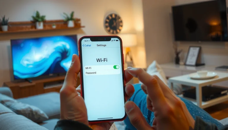Step-by-step guide on changing Wi-Fi password using an iPhone.