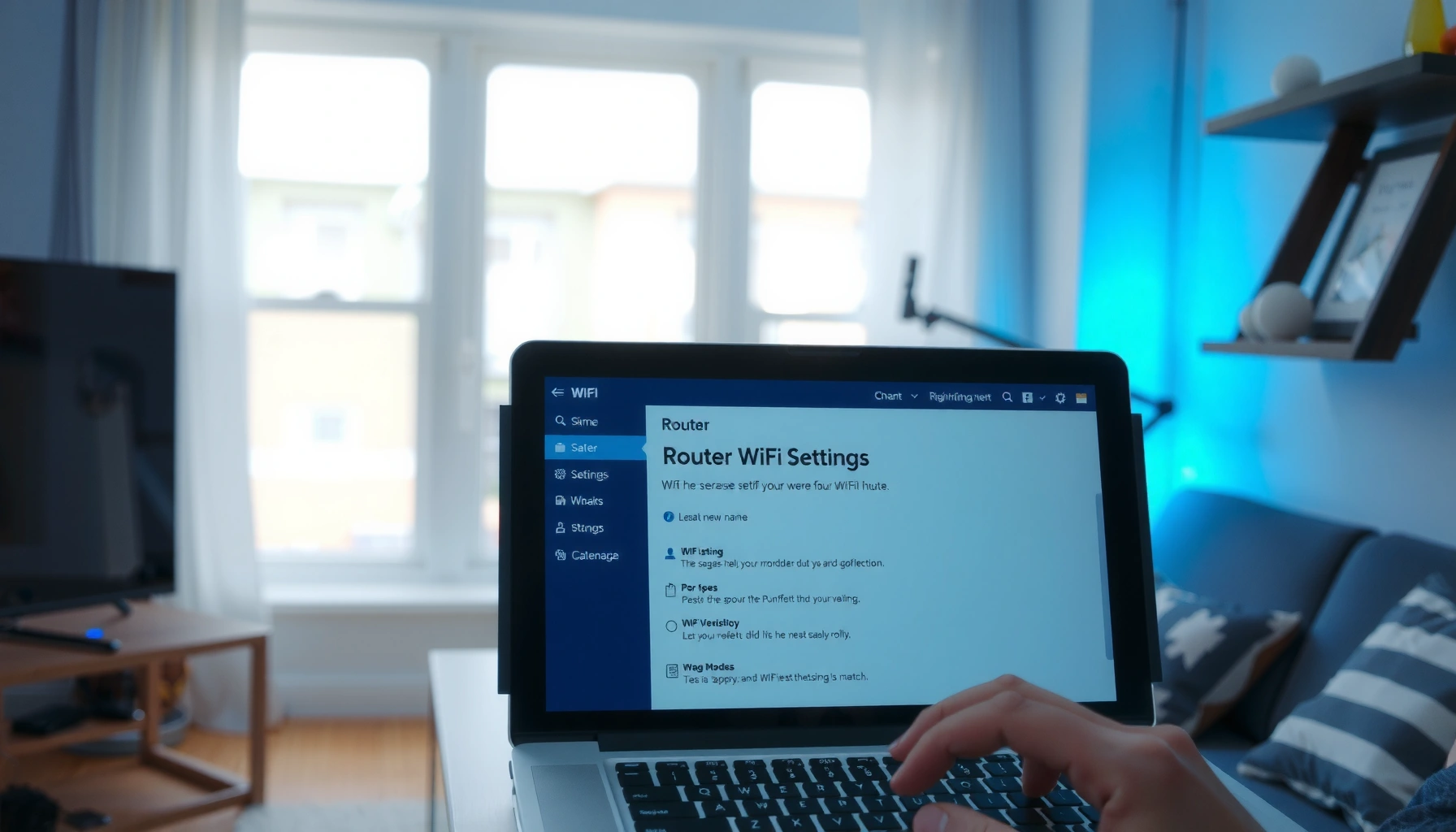 Step-by-step guide on how to change the name of your WiFi network.
