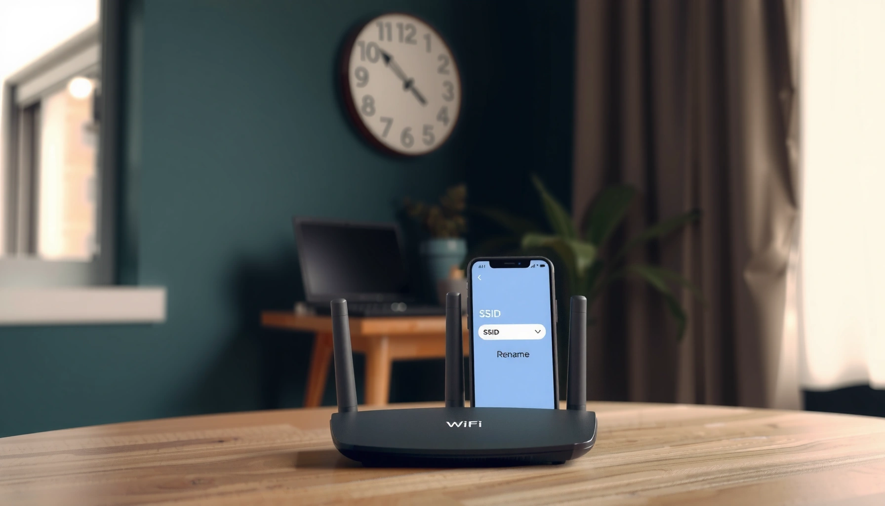 Step-by-step guide on how to change the WiFi name (SSID) for better network identification.