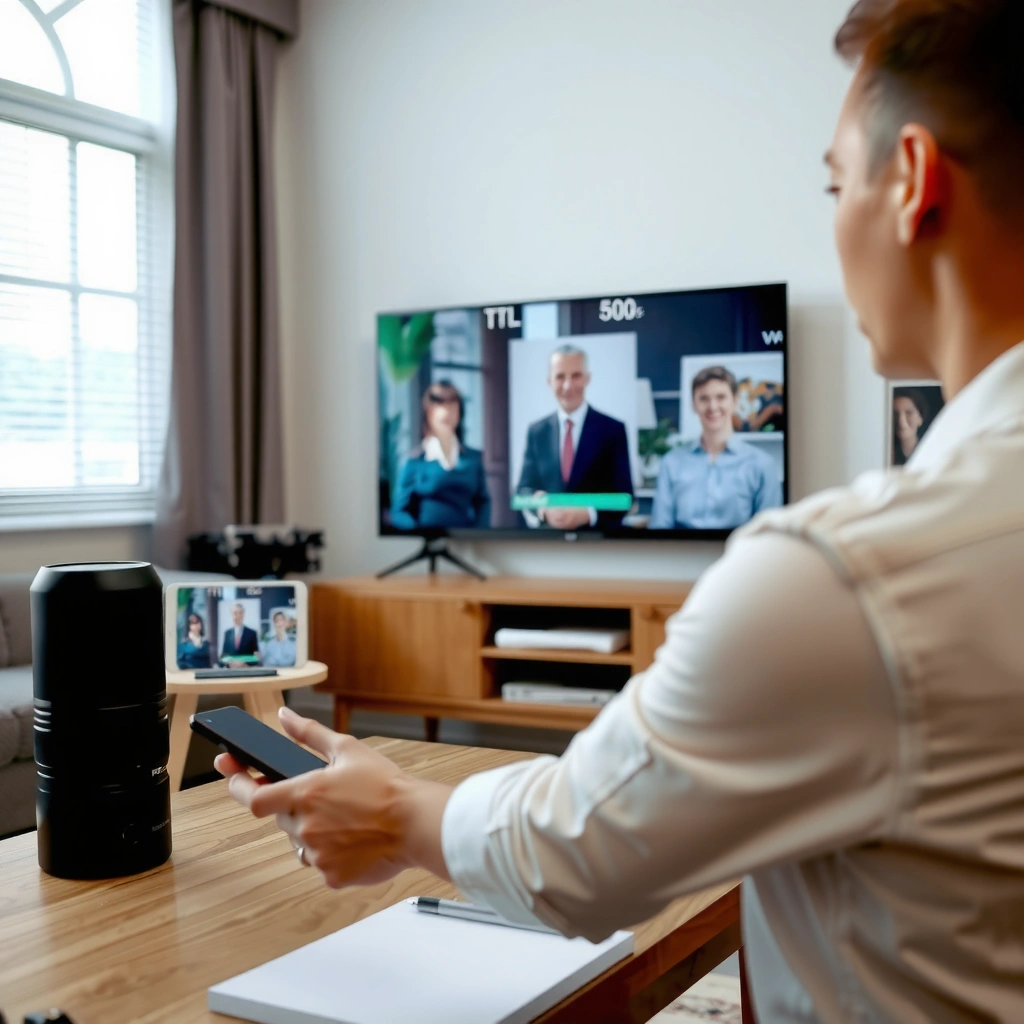 Image showing how to check compatibility between phone and smart TV for streaming setup
