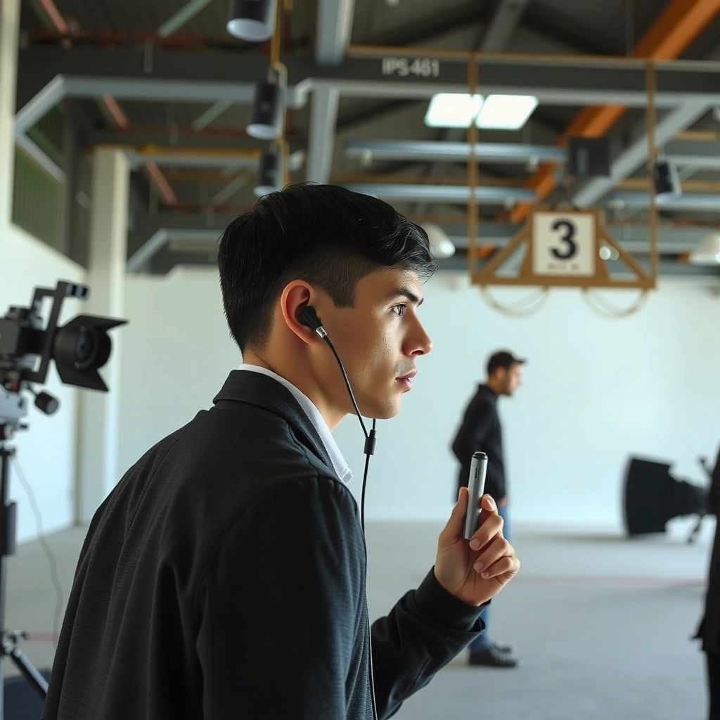 A person checking the volume settings on their smartphone while using JBL earbuds.