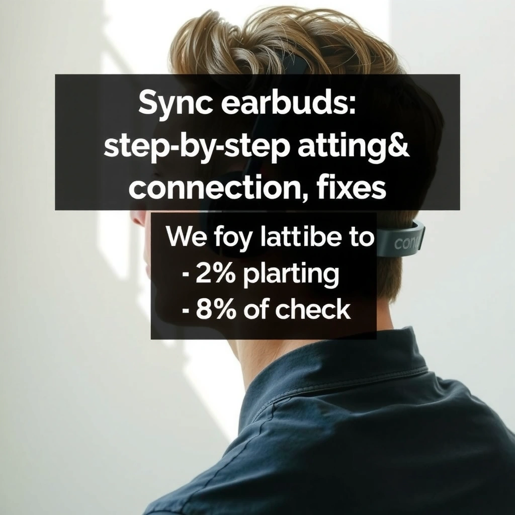 An illustration showing how to enable pairing mode on earbuds for easy connection.