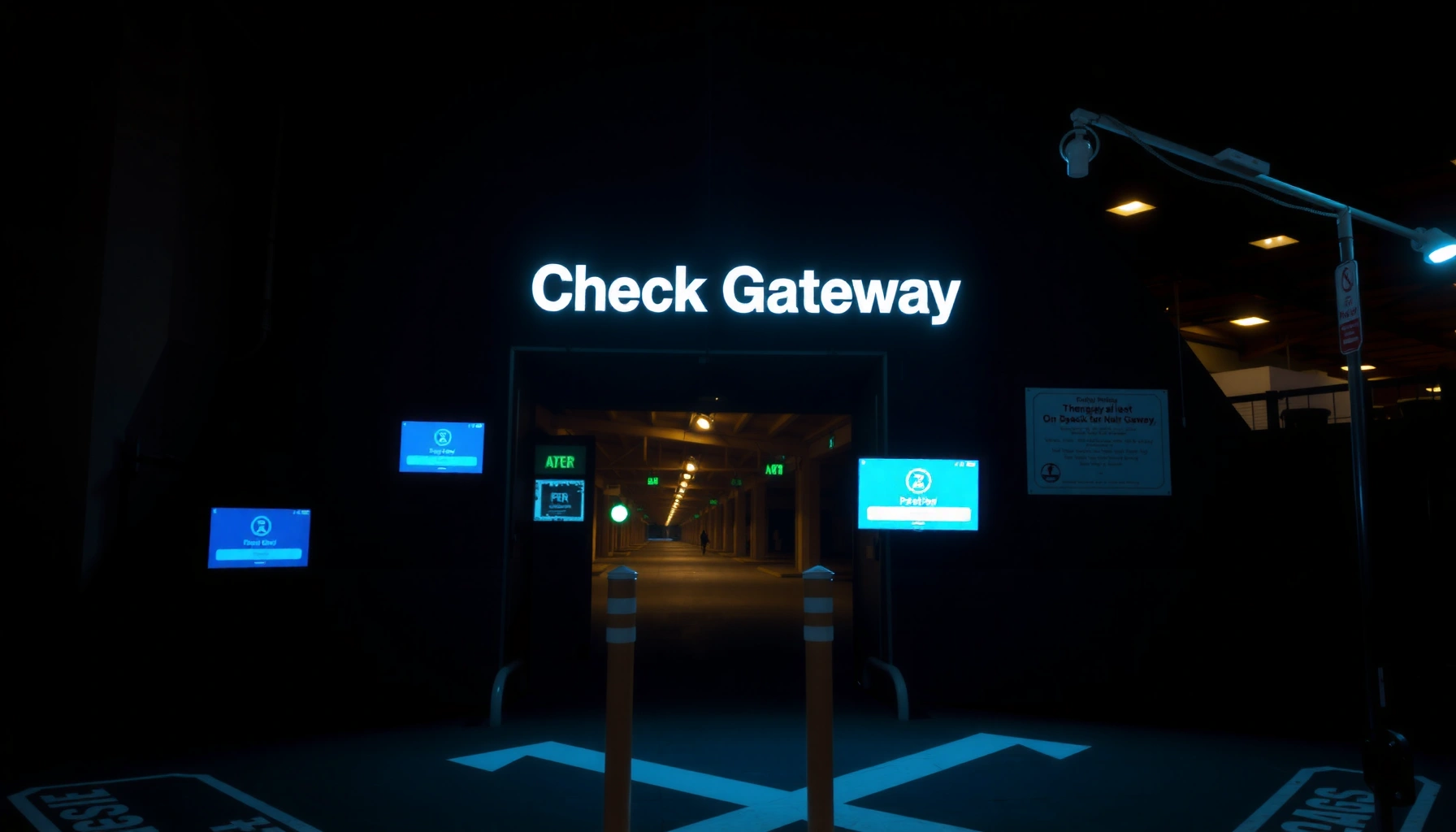 Illustration of steps to check gateway for network access in a computer system.