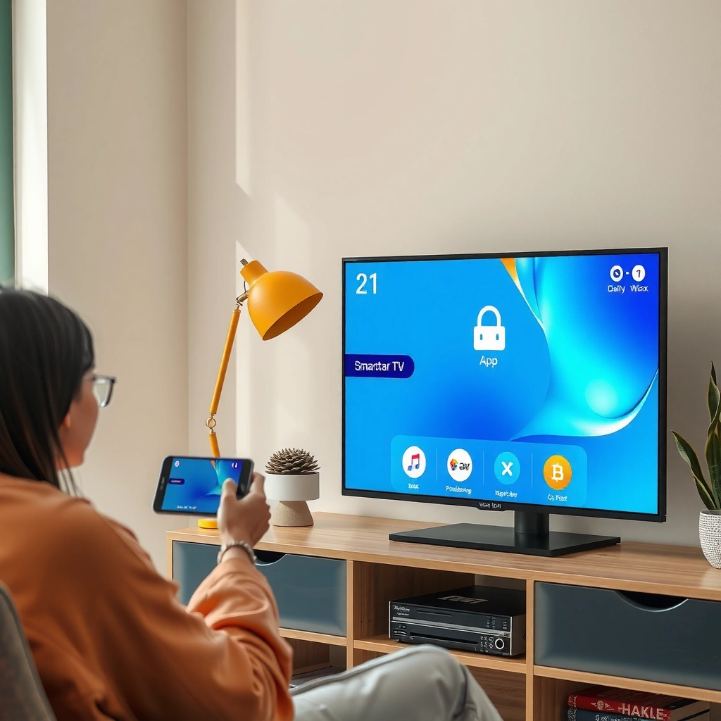 Checking internet connection and TV account settings for app download on Smart TV
