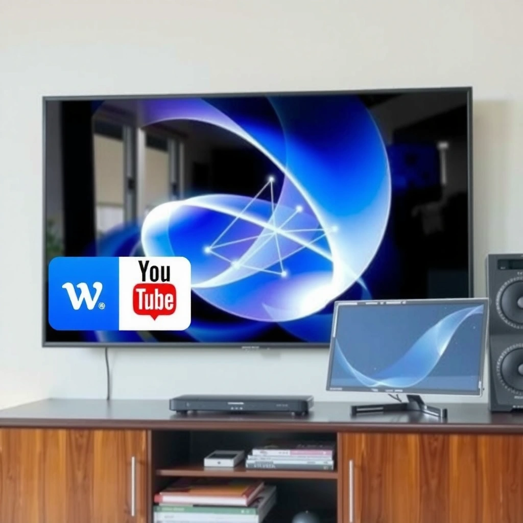 Image showing various internet connection options for a Smart TV setup.