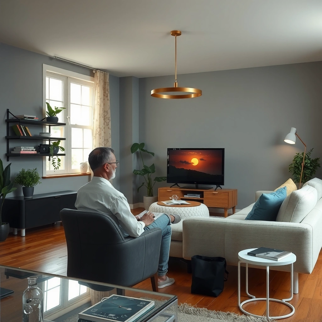 A person examining internet options and equipment for home WiFi setup