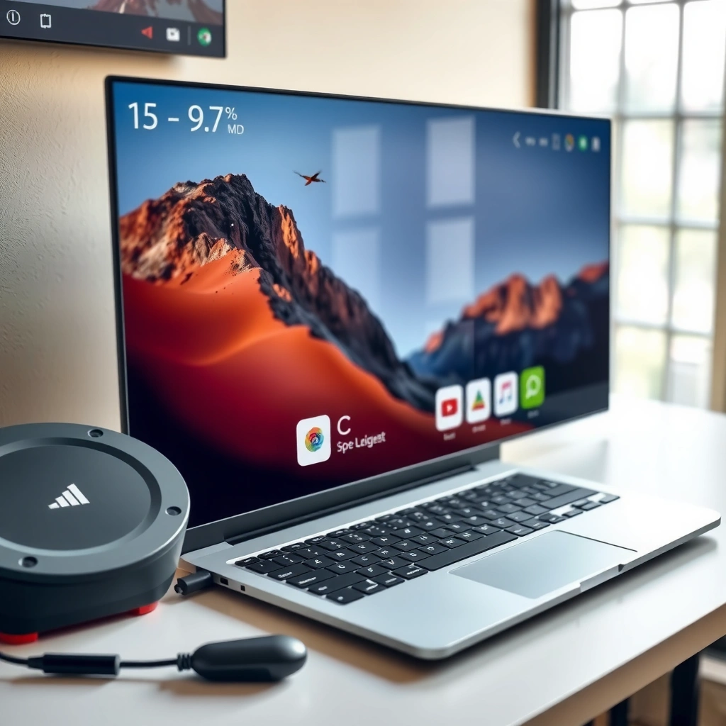 Image showing how to check compatibility between a laptop and a smart TV for casting.