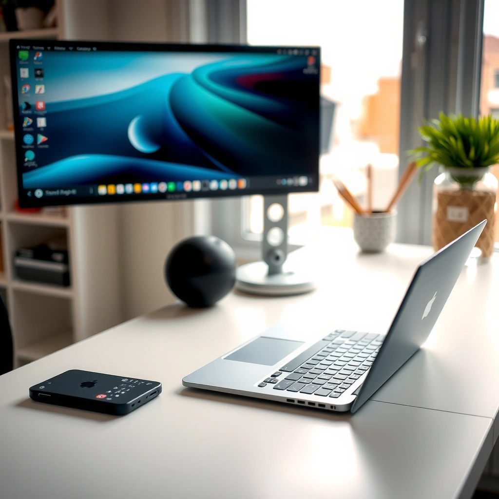 Image showing various laptop ports and cable options for connecting to a screen.