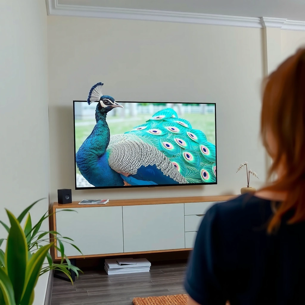 A user checking sign-in options for Peacock on a Smart TV.