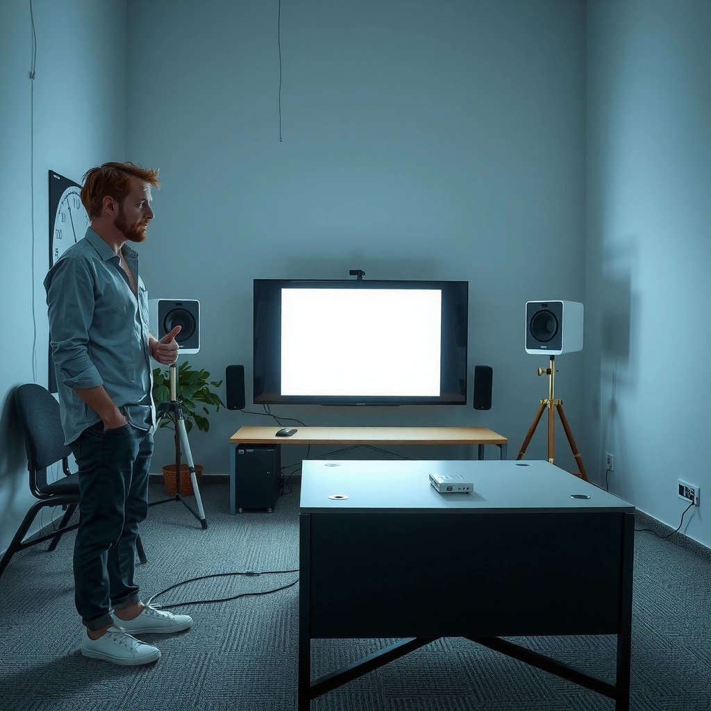 Image showing how to check connections between a projector and a phone for easy setup.