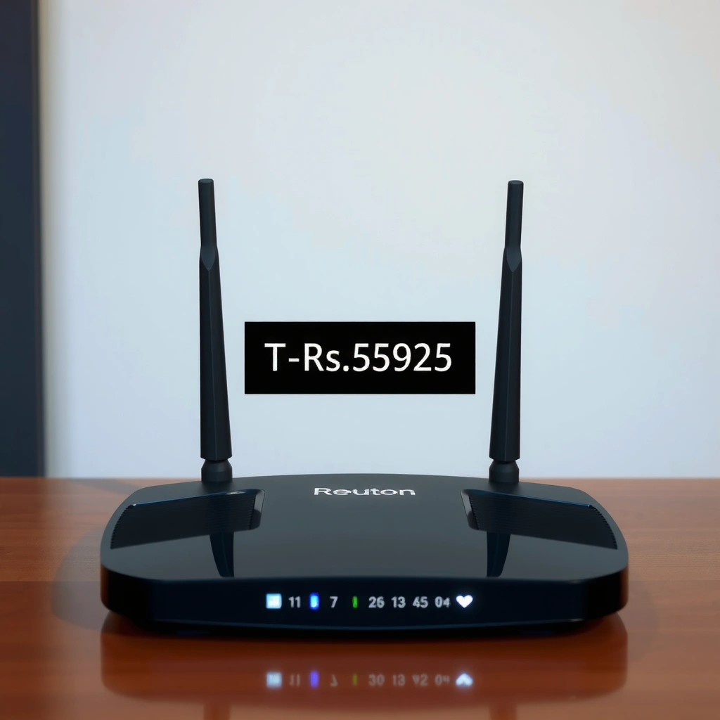 Image showing a router label and setup card for finding network password.